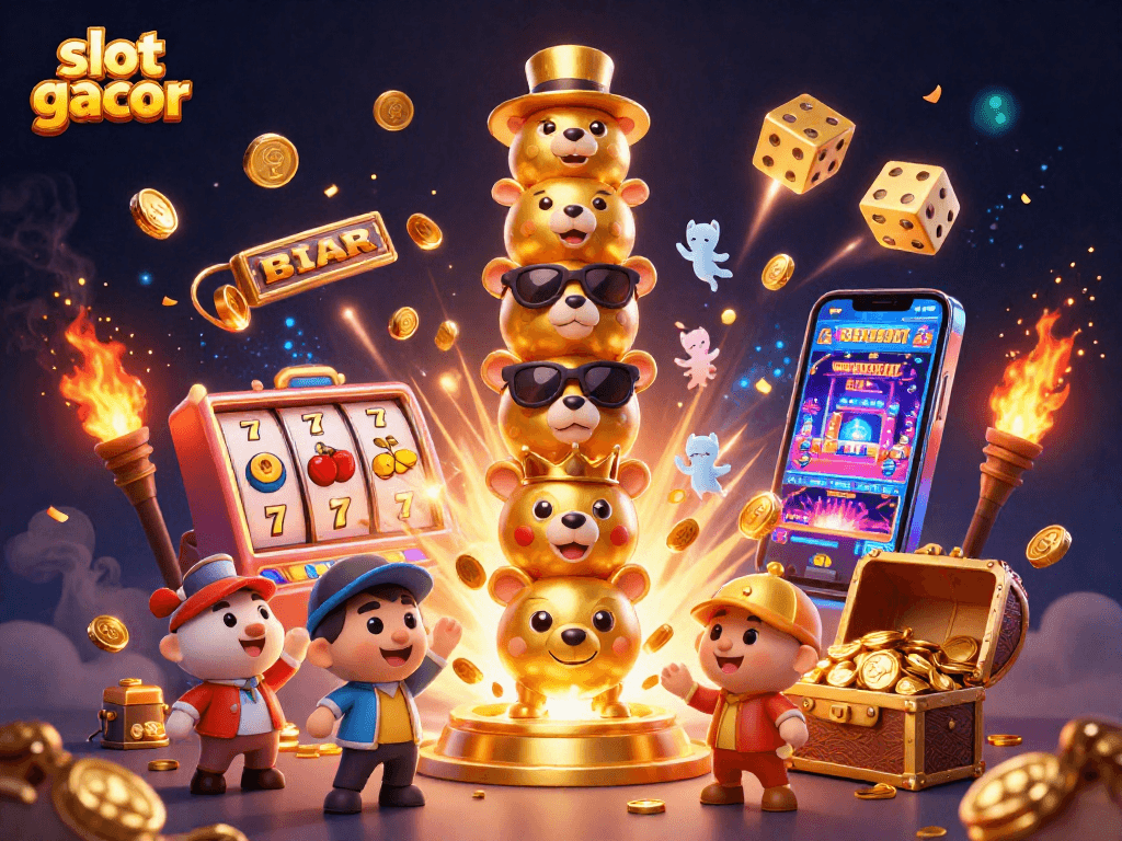 Experience thrilling slot gacor games with a vibrant casino scene full of excitement and winning potential.