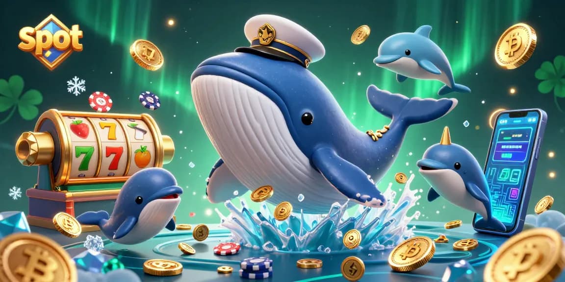 Permainan slot ini menghadirkan ikan paus raksasa beraksi di lautan koin yang megah.