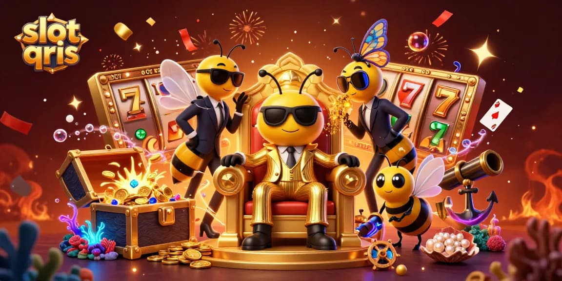 Spin into excitement with slot qris, featuring vibrant 3D characters and dazzling game elements.