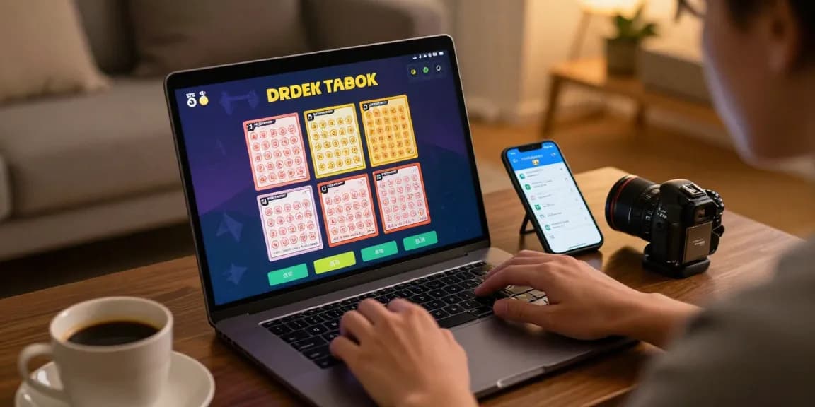 pengguna rajatogel menikmati permainan togel online dengan antarmuka modern di rumah