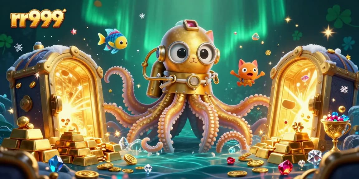 Experience thrilling gameplay at rr999 with a majestic kraken guarding treasure beneath deep waters.