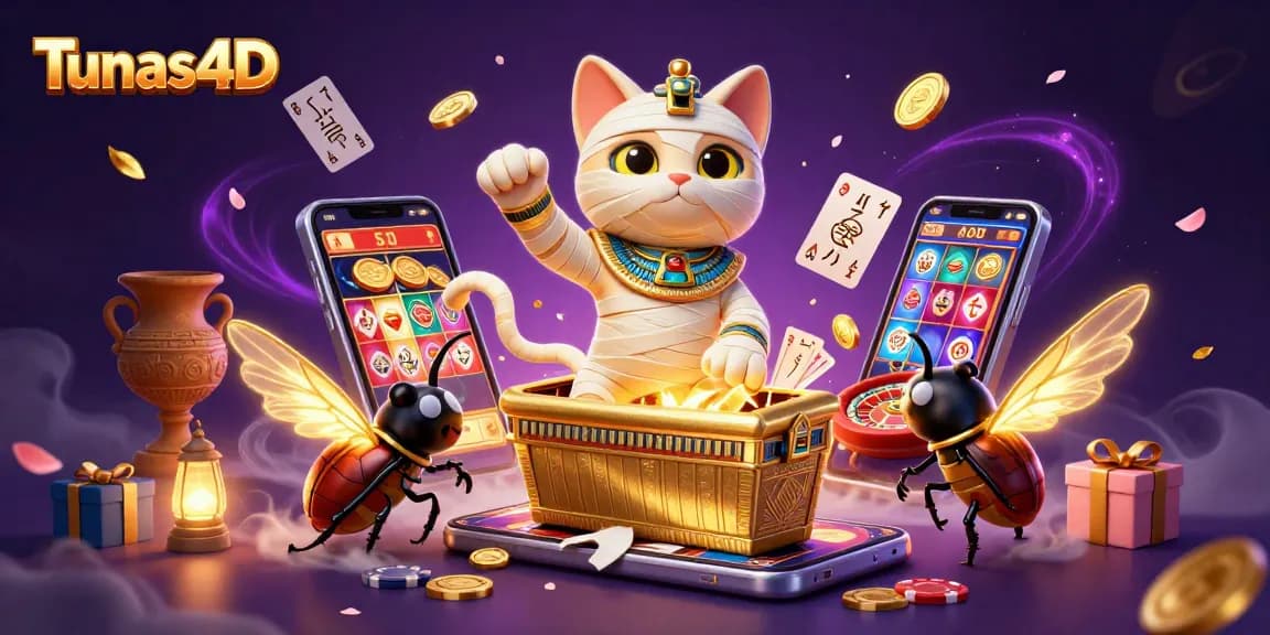 Tunas4D memimpin permainan togel online dengan hadiah fantastis, menampilkan ilustrasi kasino yang menarik.