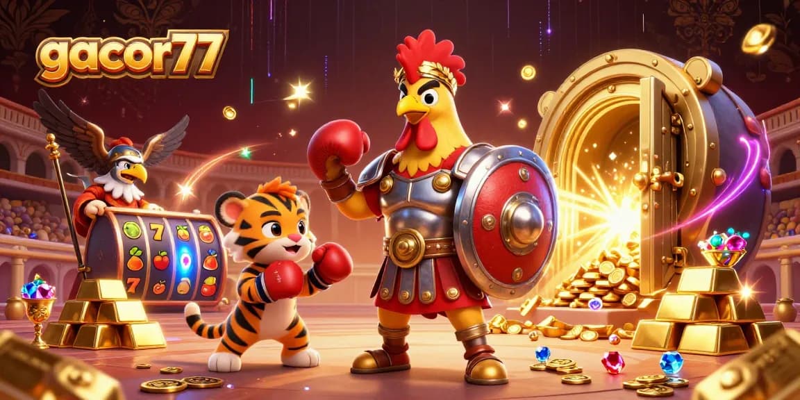 Gacor77 meningkatkan peluang menang dalam permainan slot dengan ilustrasi kasino yang memukau