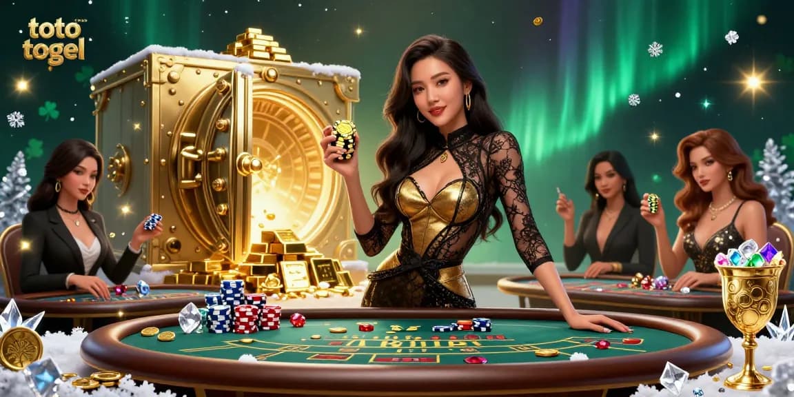 Mainkan toto togel yang mendebarkan dengan suasana kasino yang glamor, menampilkan kecantikan Asia di meja baccarat dengan taruhannya tinggi.