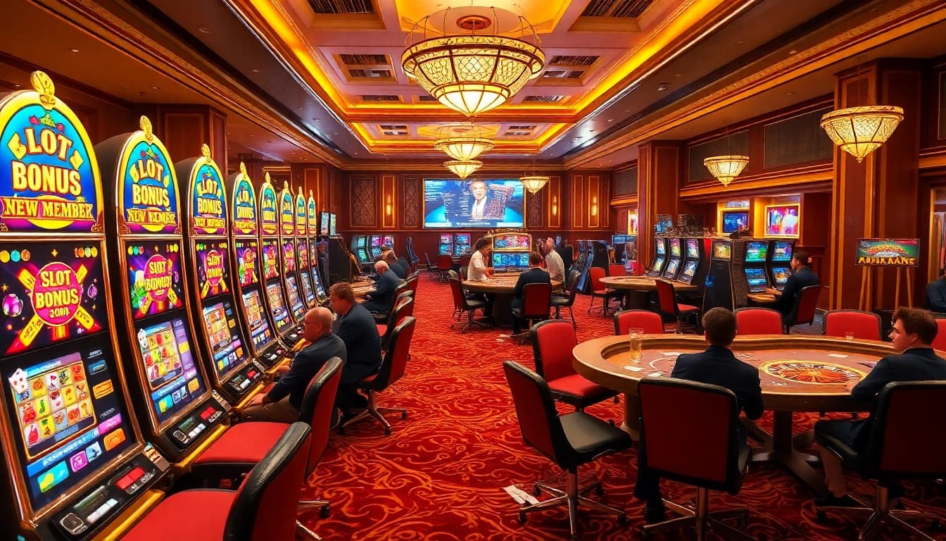 Experience the thrill of winning with slot bonus new member 100% in a luxurious casino setting.