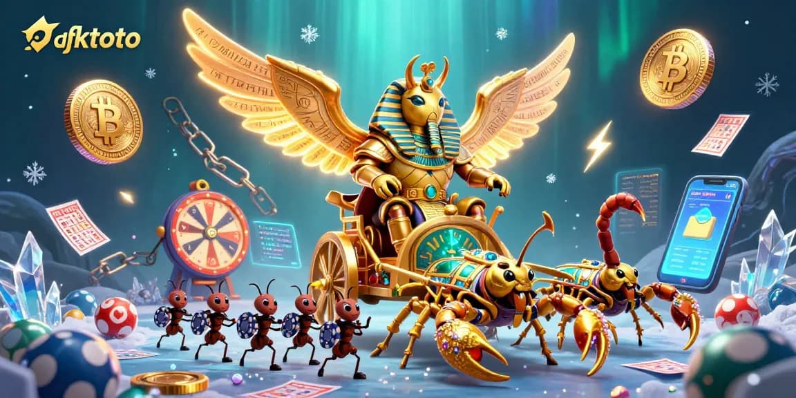 Experience afktoto's exciting lottery games with colorful elements and dynamic characters in this vibrant casino illustration.