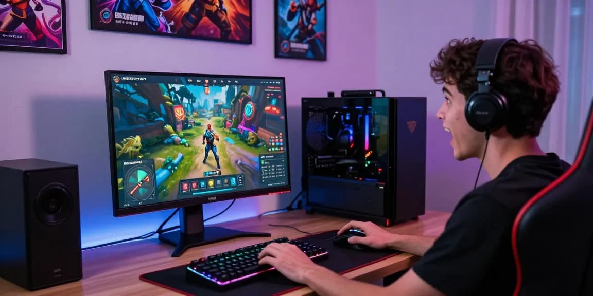Pengalaman bermain LUXURY12 Daftar dengan antarmuka modern dan aksesori gaming yang menarik.