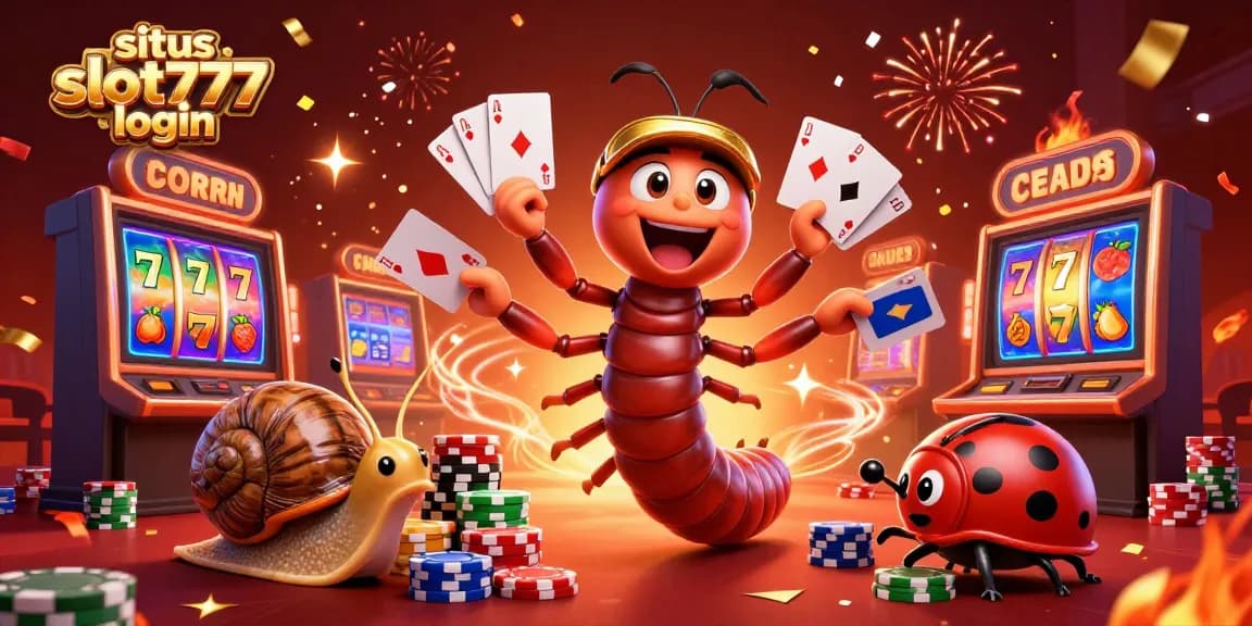Experience the excitement of situs slot777 login with vibrant slot reels and dynamic casino action.