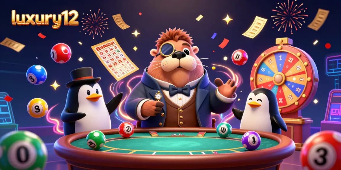 Experience thrilling gameplay at luxury12 with vibrant, 3D casino characters in a dynamic poker scene.