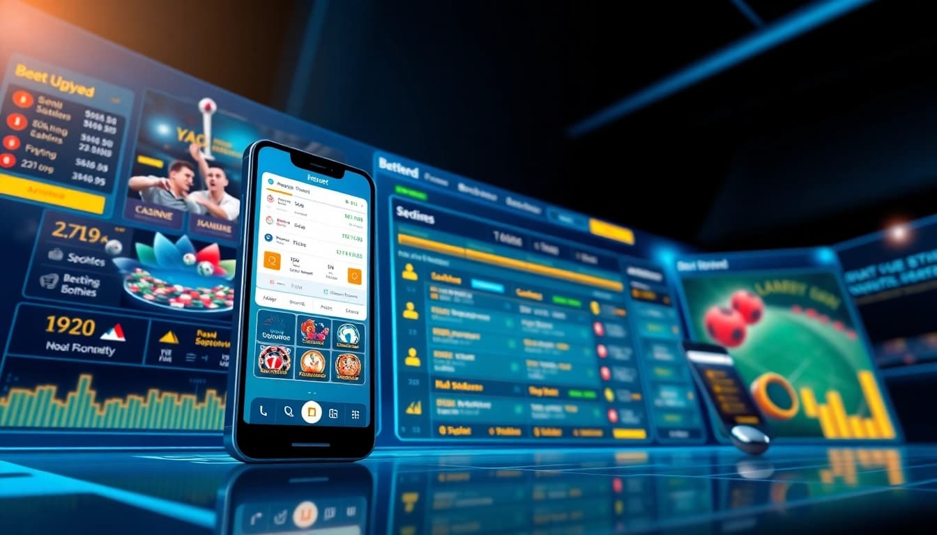 nhà cái uy tín showcased in a modern online betting platform interface with engaging graphics.