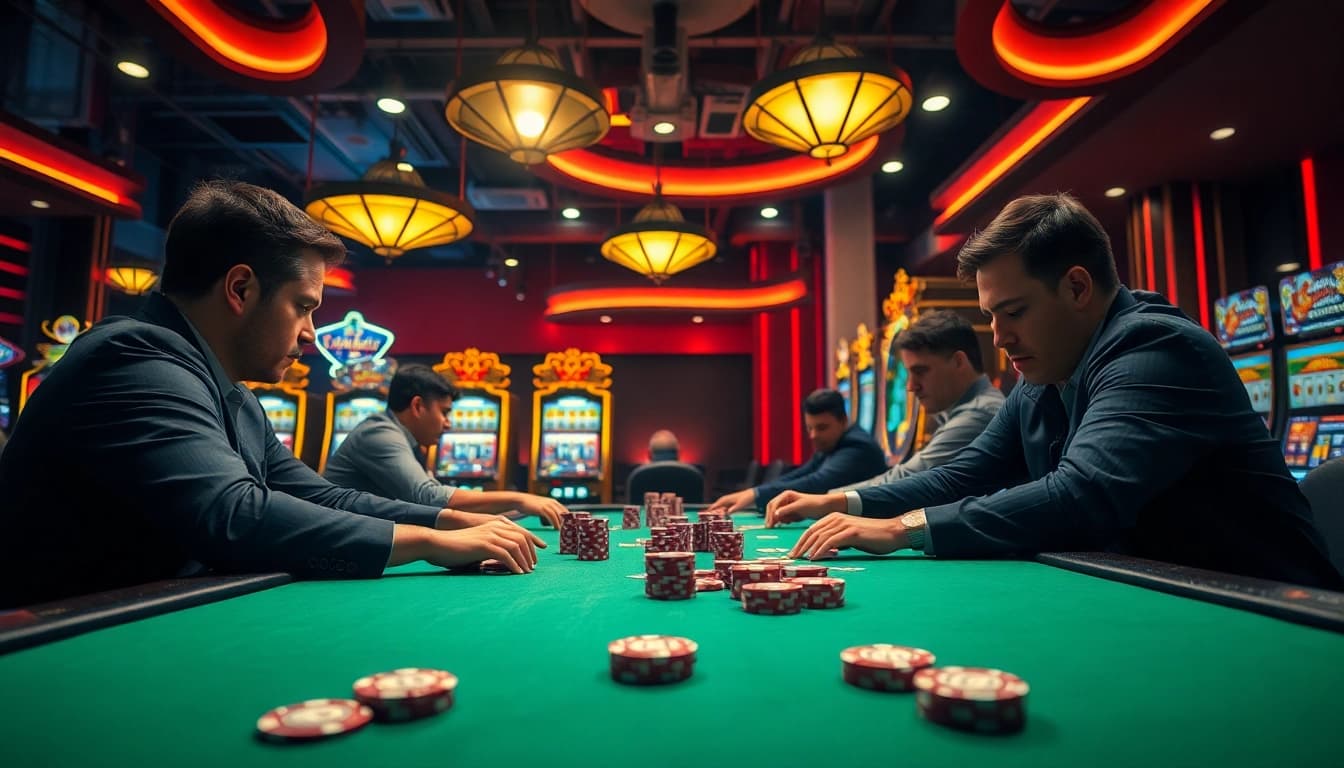 TOTO membawa pengalaman bermain di meja poker dengan peserta penuh semangat.