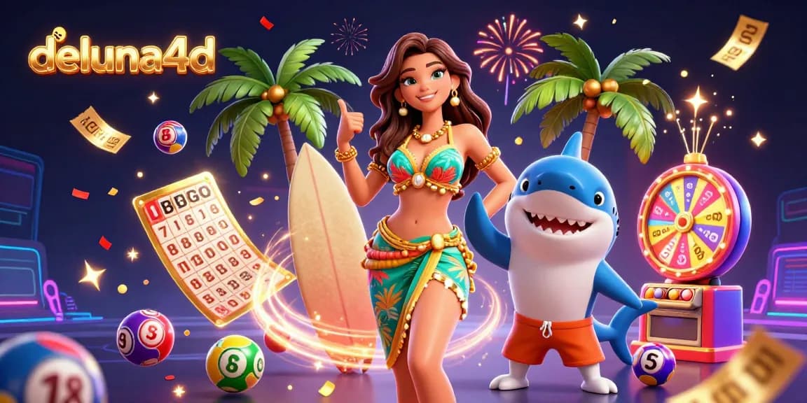 Experience thrilling moments playing lottery games with deluna4d, featuring colorful dynamic interactions and vibrant festive elements.