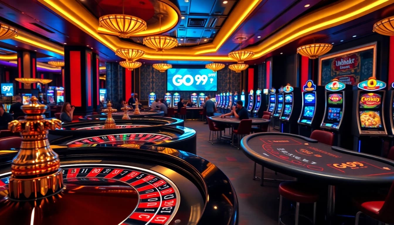 Experience the excitement at go 99 casino with vibrant games and professional players at the tables.