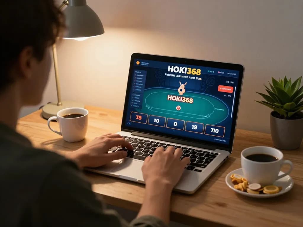 Terlibat dengan permainan poker HOKI368 dari rumah, menampilkan lingkungan perjudian online yang strategis