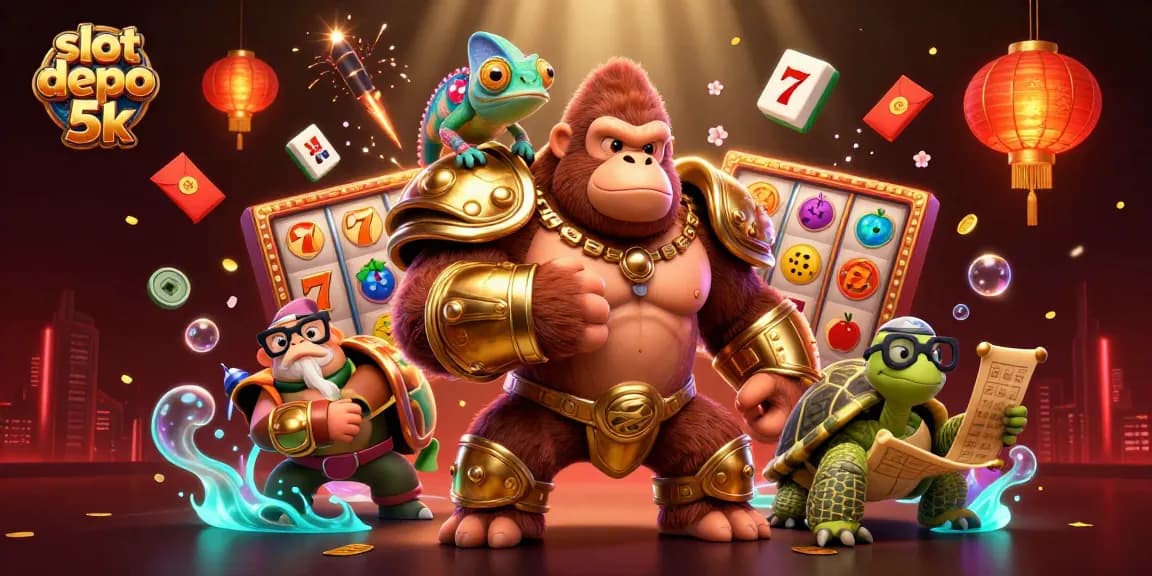 Win big at slot depo 5k with captivating slot machines and vibrant gaming elements.