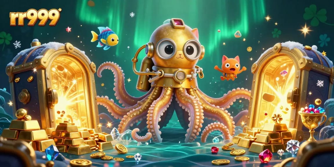 Experience thrilling gameplay at rr999 with a majestic kraken guarding treasure beneath deep waters.