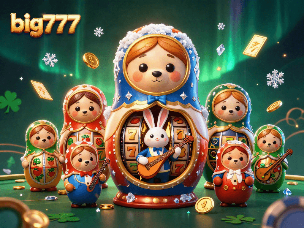 Menangkan jackpot di big777 dengan ilusi 3D penuh warna dan simbol keberuntungan kasino.