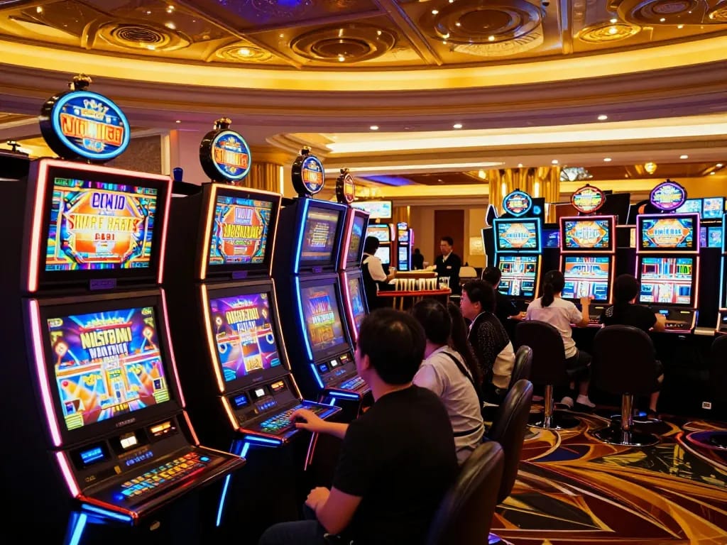 Experience the thrill of slot macau resmi with animated gameplay on the vibrant casino floor
