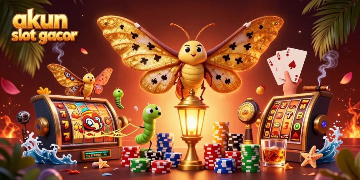 Engage with akun slot gacor in this vibrant 3D casino scene filled with dynamic gaming elements.