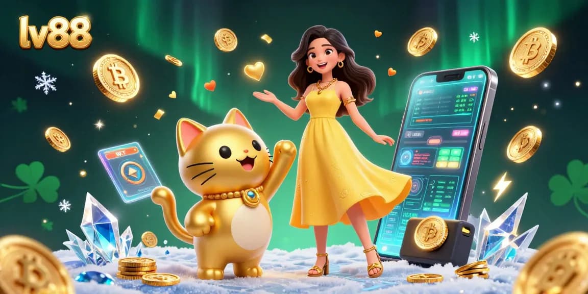Win big at lv88 with vibrant casino games, gold coins, and festive charm.
