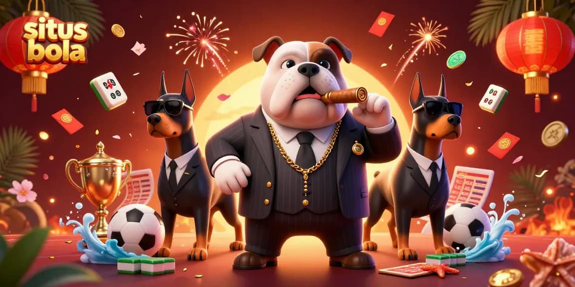 Merayakan situs bola dengan bulldog mafia bergaya dan pertarungan taruhan yang menarik dan bersemangat.