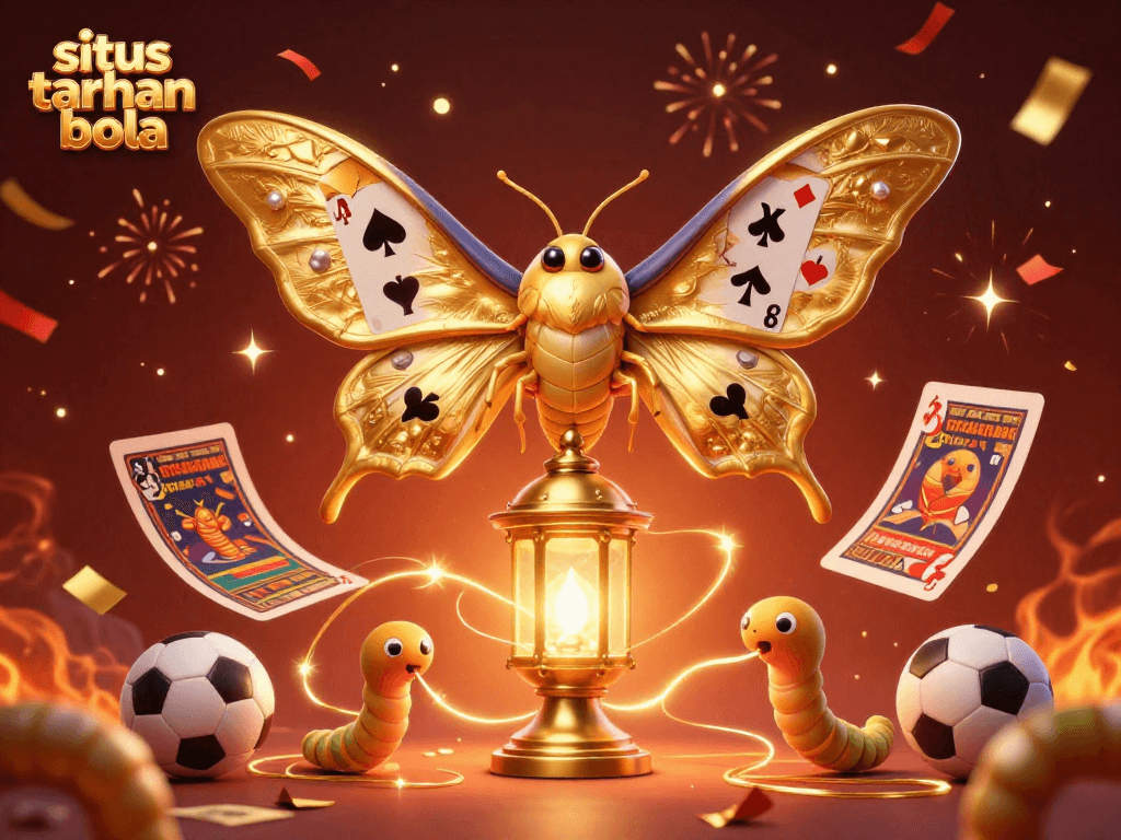 Engage with situs taruhan bola through vibrant, dynamic 3D illustration full of sports betting excitement.