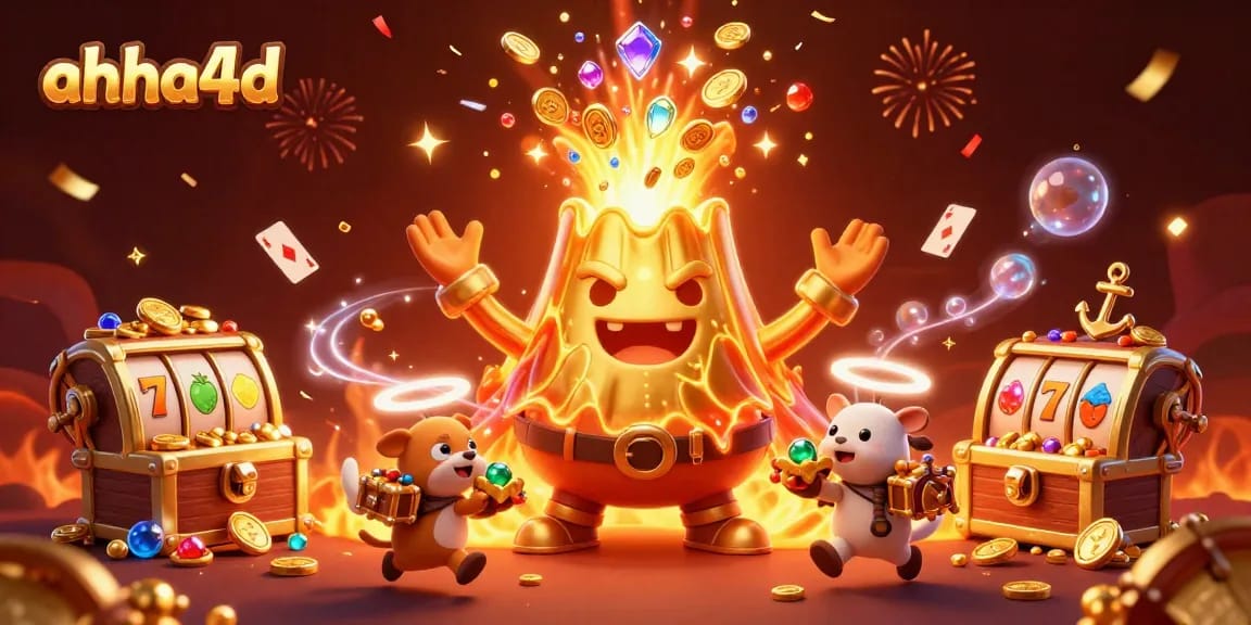 Engage with ahha4d's vibrant slot gaming scene, featuring golden treasures and exciting gameplay.