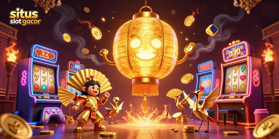 Play the popular situs slot gacor with colorful slot machines and enchanting spirits in a vibrant casino.
