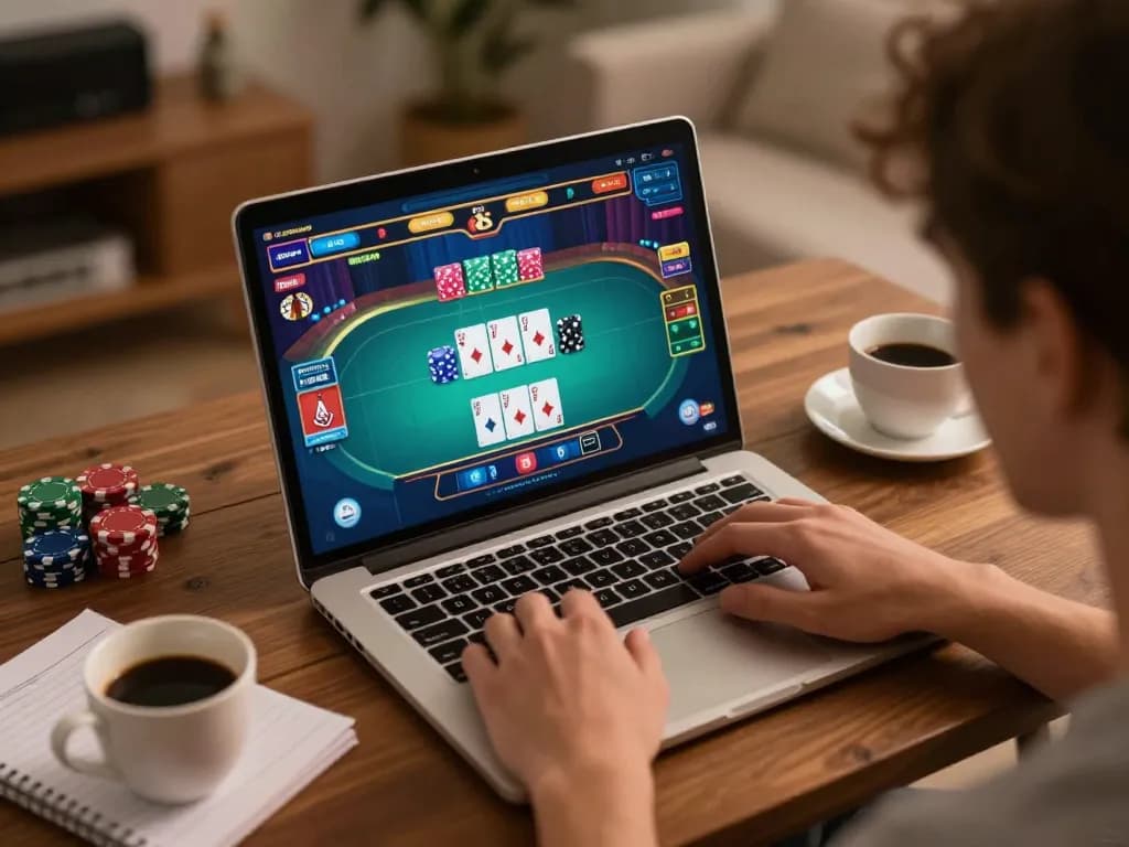 KADAL 778 online gaming session highlights a player evaluating a poker hand