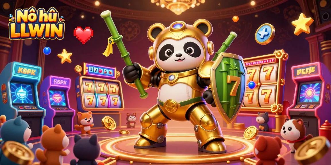 Nổ hũ LLWIN offers dynamic gaming excitement with colorful 3D slot elements and an engaging atmosphere.