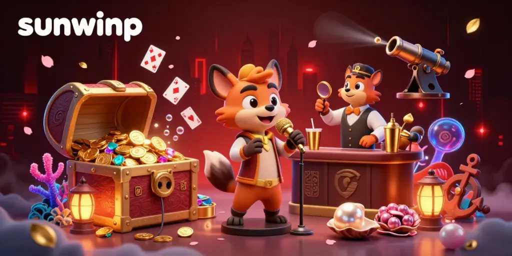 Experience fun with hyenas at a comedy casino club, featuring colorful gems and games like sunwinp.