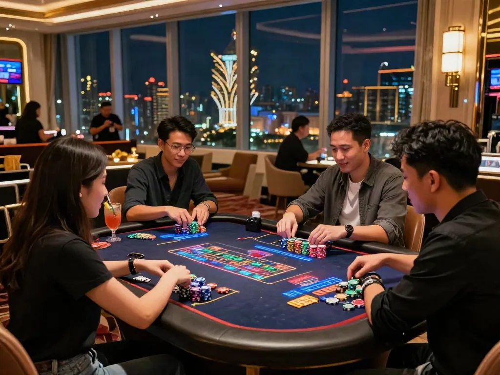 Enjoying Togel gaming experience at Rajabandot in vibrant Macau.