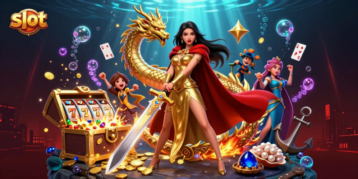 Spin and win on stunning slot themes while enjoying rich gameplay experiences in this captivating illustration.