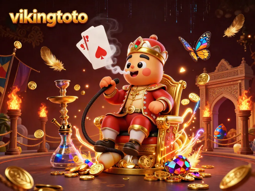 Engage in exciting gameplay with vikingtoto, where 3D characters and golden treasures unite in a vibrant casino ambiance.