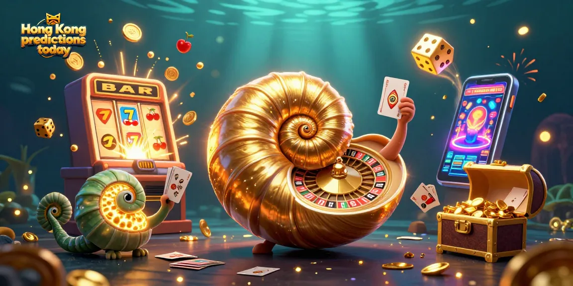 Menggambarkan prediksi Hong Kong hari ini dengan nautilus raksasa dan elemen mesin slot 3D yang mencolok.
