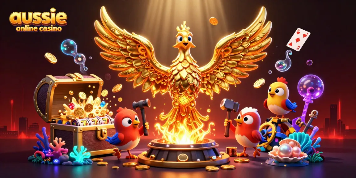 Engage with the exciting world of aussie online casino with vibrant gold and lively visuals.