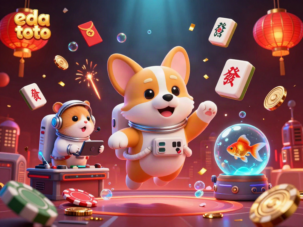Menggoda peluang menang dengan permainan eda toto, corgi astronot dan karakter kasino lainnya.