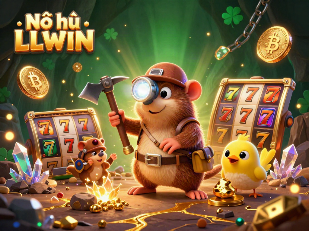Experience thrilling Nổ hũ LLWIN adventure with treasure hunter mole in a jackpot-filled cave!