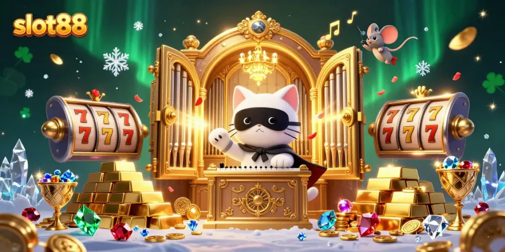 Experience the thrill of slot88 gaming with vibrant visuals showcasing riches and exciting gameplay.