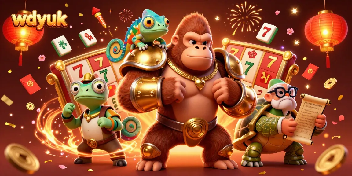 Experience thrilling gameplay with WDYUK's dynamic slot reels and vibrant 3D characters.