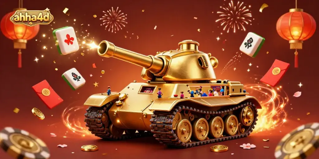 Bermain di kasino mini dalam tank kumbang emas, simbol keberuntungan dan perayaan ahha4d.