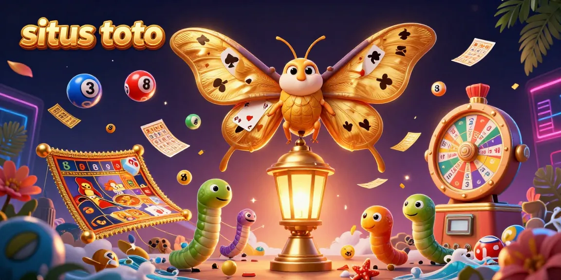 Experience excitement with situs toto and colorful lottery adventures in this vibrant 3D casino illustration.