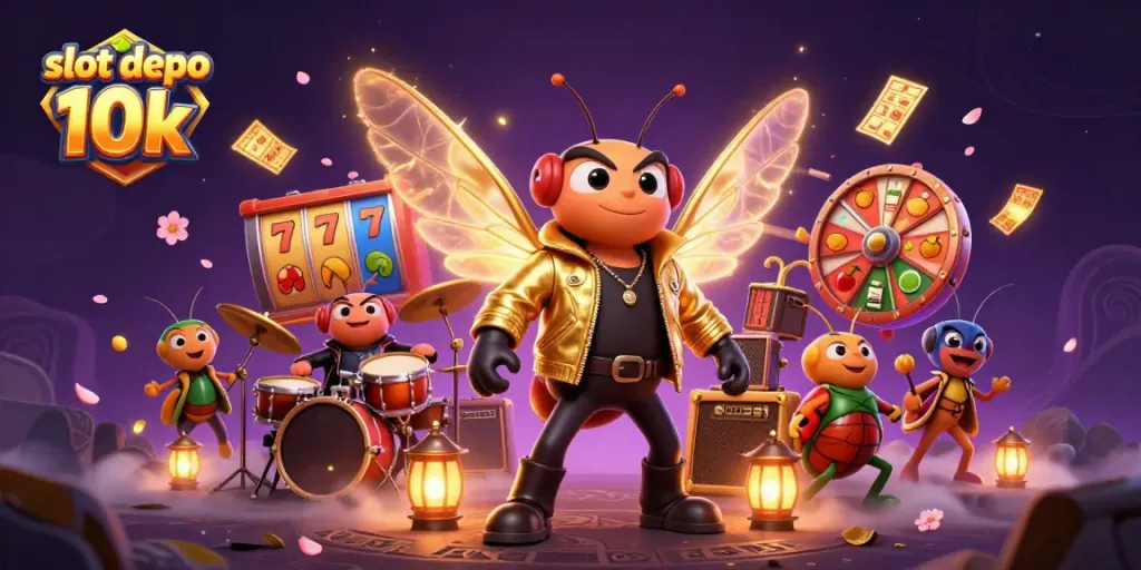 Menangkan slot depo 10k dengan keberuntungan cicada rock star yang memikat dan permainan slot yang menarik.