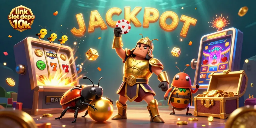 Experience the thrill of link slot depo 10k with a vibrant 3D roulette scene packed with action and rewards.