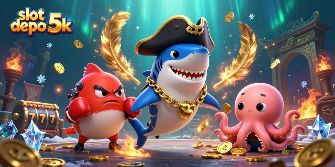 Spin through exciting adventures with slot depo 5k, featuring vibrant characters in action.
