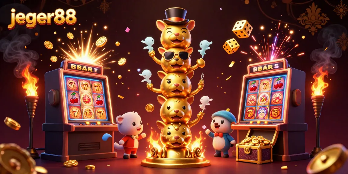 Menangkan jackpot di jeger88 dengan ilustrasi 3D penuh warna dan detail yang menarik.