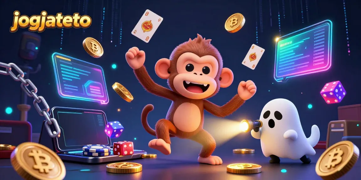 Experience the magic of jogjatoto with a poltergeist monkey in a haunted casino.